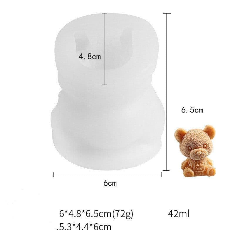 image-Bear Ice Cube Silicone Mold Ice Mold