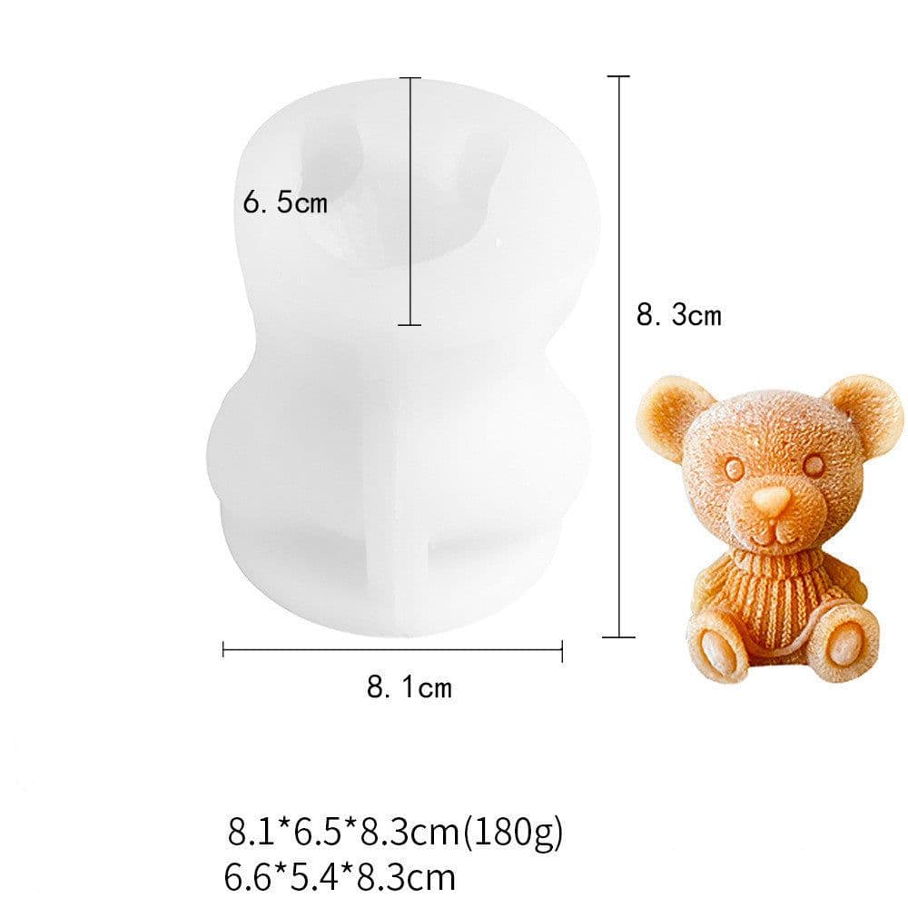 image-Bear Ice Cube Silicone Mold Ice Mold