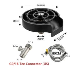 image-Bar Counter Cup Washer Sink High-pressure Spray Automatic Faucet Coffee Pitcher Wash Cup Tool Kitchen