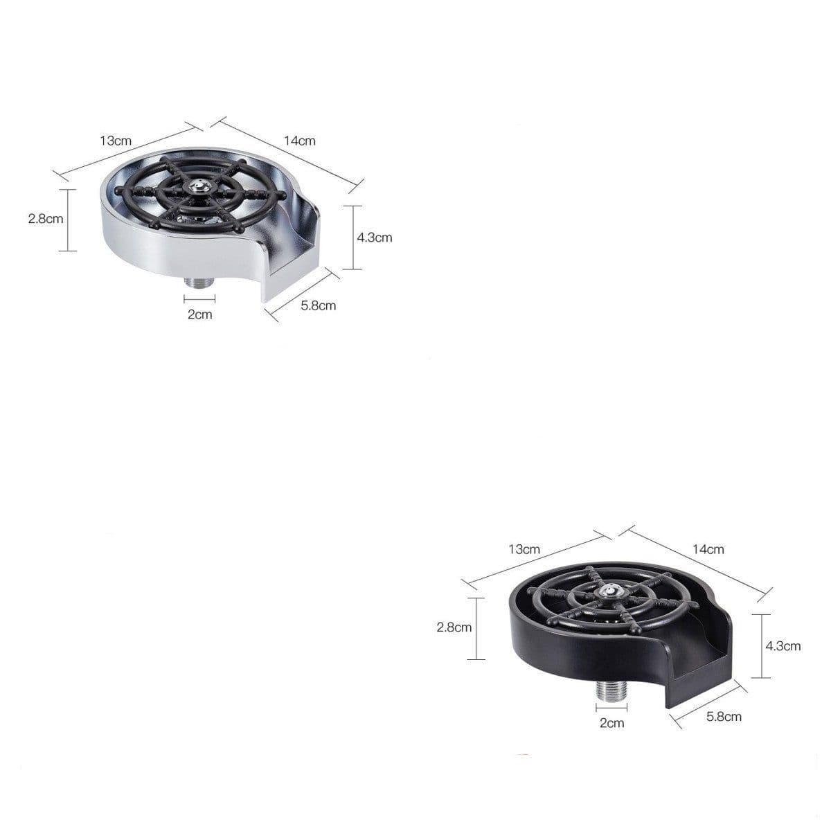 image-Bar Counter Cup Washer Sink High-pressure Spray Automatic Faucet Coffee Pitcher Wash Cup Tool Kitchen
