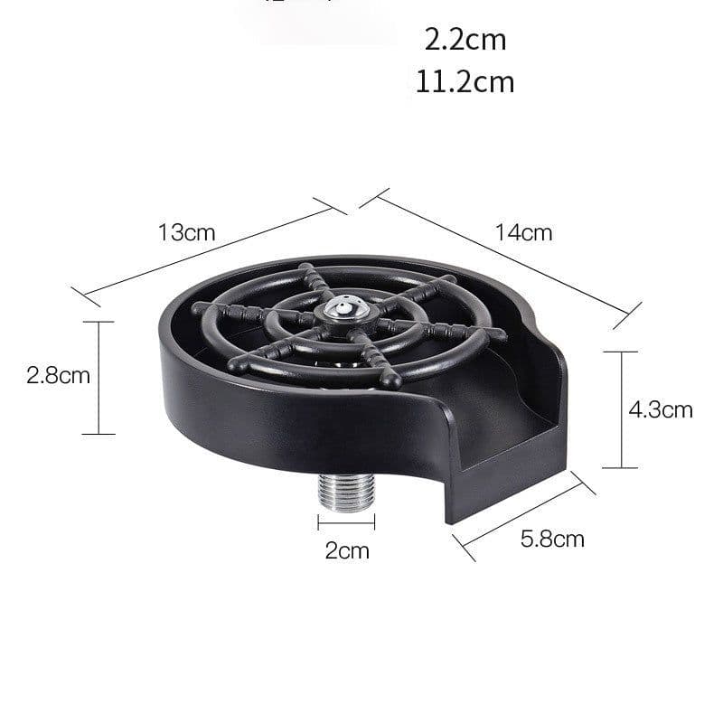 image-Bar Counter Cup Washer Sink High-pressure Spray Automatic Faucet Coffee Pitcher Wash Cup Tool Kitchen
