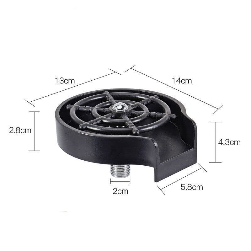 image-Bar Counter Cup Washer Sink High-pressure Spray Automatic Faucet Coffee Pitcher Wash Cup Tool Kitchen