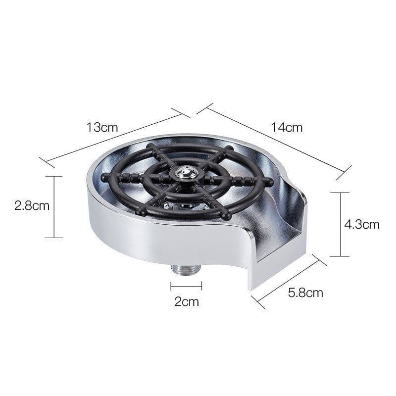 image-Bar Counter Cup Washer Sink High-pressure Spray Automatic Faucet Coffee Pitcher Wash Cup Tool Kitchen