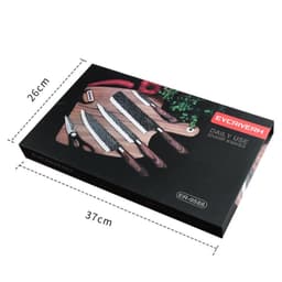 image-Stainless Steel Black Blade Gift Set Knife Kitchen Knives