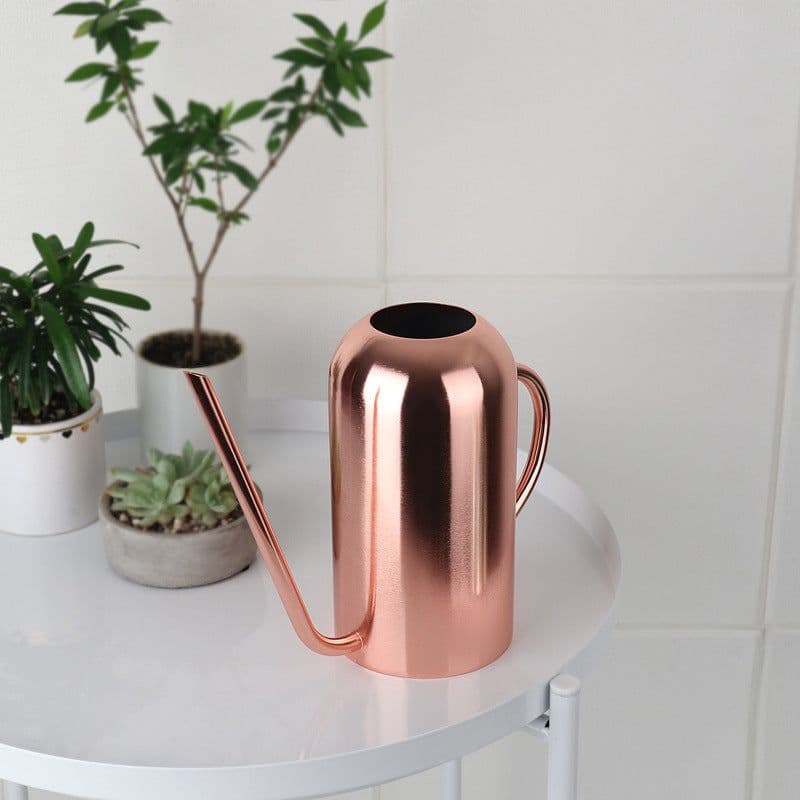 image-Stainless Steel Long-mouth Flower Watering Pot Gardening Watering Pot