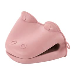 image-Thickened Oven Gloves High Temperature Resistant Cartoon Hippo Silicone Hand Clip