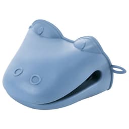 image-Thickened Oven Gloves High Temperature Resistant Cartoon Hippo Silicone Hand Clip