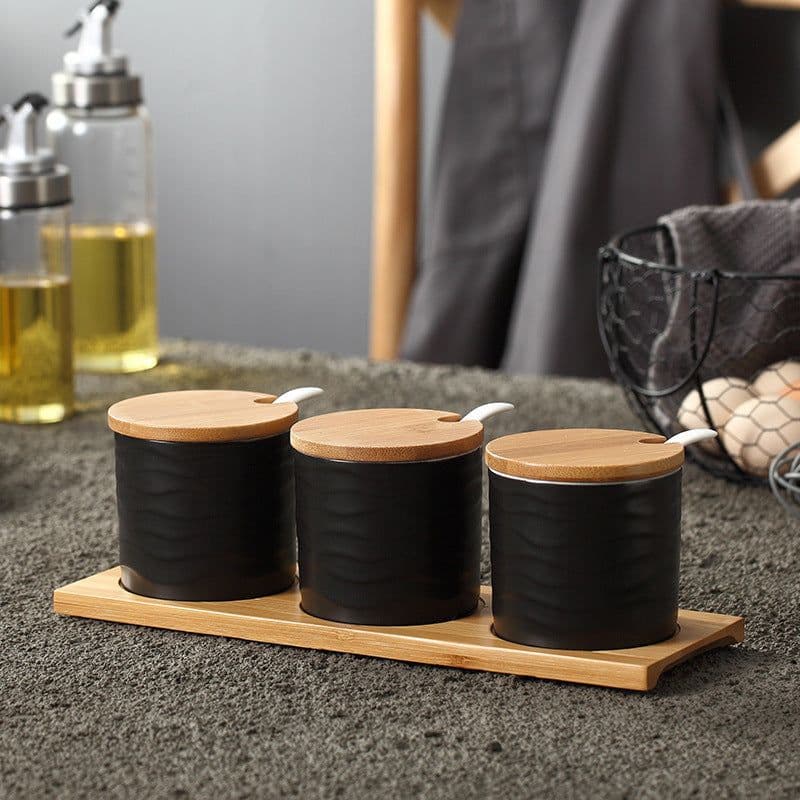 image-Seasoning Jar Seasoning Bottle Salt Monosodium Glutamate Seasoning Box Set Household