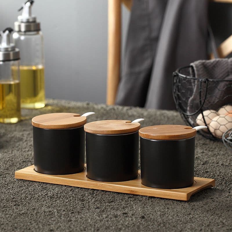 image-Seasoning Jar Seasoning Bottle Salt Monosodium Glutamate Seasoning Box Set Household