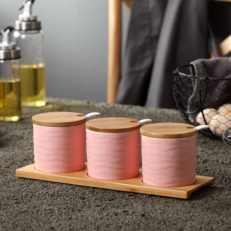 image-Seasoning Jar Seasoning Bottle Salt Monosodium Glutamate Seasoning Box Set Household
