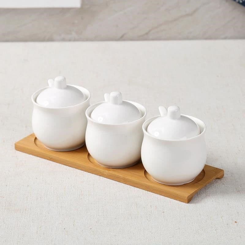 image-Seasoning Jar Seasoning Bottle Salt Monosodium Glutamate Seasoning Box Set Household