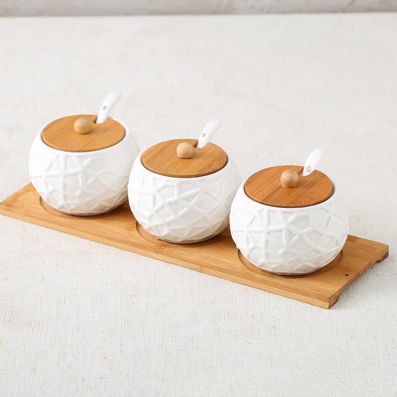 image-Seasoning Jar Seasoning Bottle Salt Monosodium Glutamate Seasoning Box Set Household