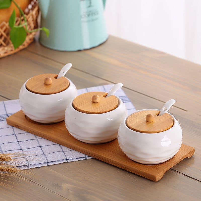 image-Seasoning Jar Seasoning Bottle Salt Monosodium Glutamate Seasoning Box Set Household