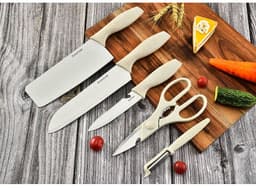 image-Kitchen Five-piece Combination Wheat Stalk Stainless Steel Knives