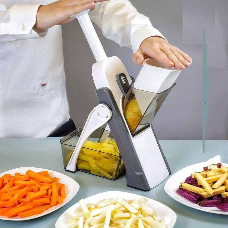 image-Multifunctional Vegetable Cutter Paper Shredder Kitchen Tool Meat Cutter Pound Garlic Household Shredder Onion Ginger Artifact
