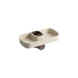 image-Sink Shelf Soap Sponge Drain Rack Storage Basket Bag Faucet Holder Adjustable Bathroom Holder Sink Kitchen Accessories