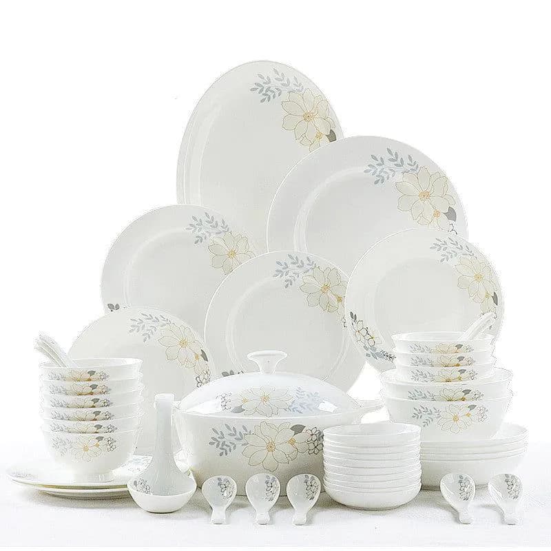 image-Bone China Tableware Set Bowl And Plate European Style Bowl And Dish Set