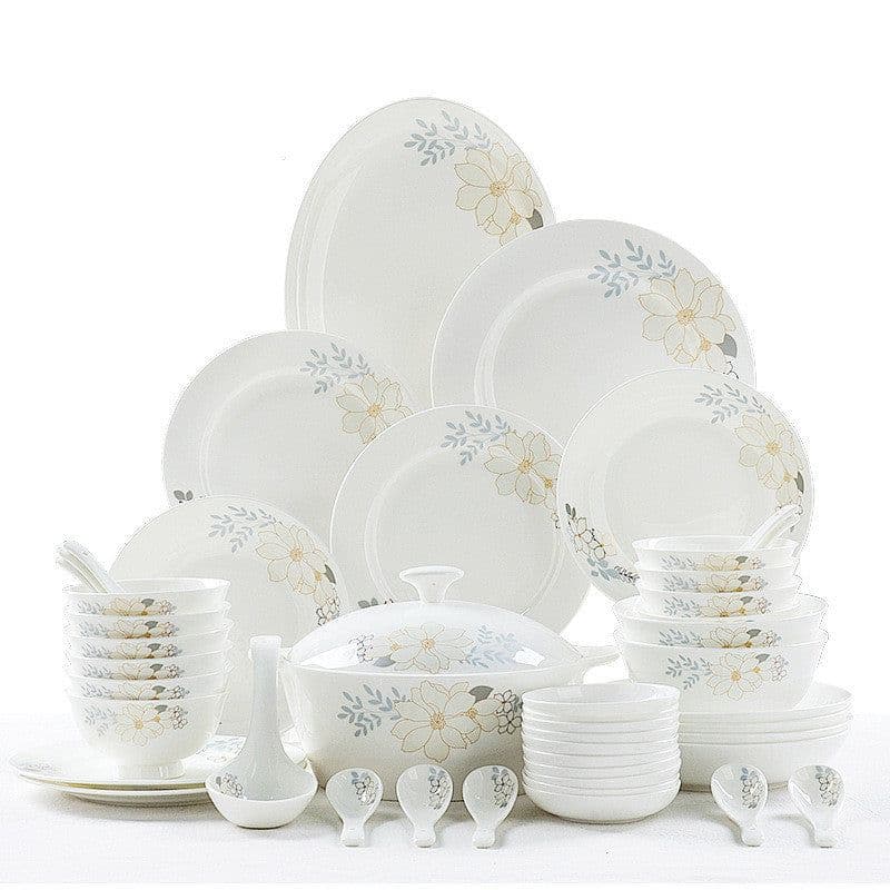 image-Bone China Tableware Set Bowl And Plate European Style Bowl And Dish Set