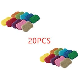 image-Double-Sided Kitchen Cleaning Magic Sponge Microfiber Non-Stick Kitchen Parts Washing Bowl And Pot Tools