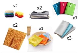 image-Double-Sided Kitchen Cleaning Magic Sponge Microfiber Non-Stick Kitchen Parts Washing Bowl And Pot Tools