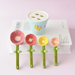image-Cute Butterfly Flower Spoon Baking Scale Petal Measuring Spoon