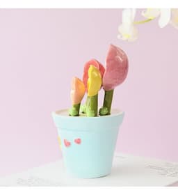 image-Cute Butterfly Flower Spoon Baking Scale Petal Measuring Spoon
