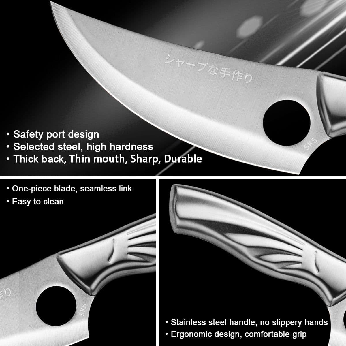 image-Stainless Steel Chef's Kitchen Household Deboning And Meat Cutting Small Scimitar