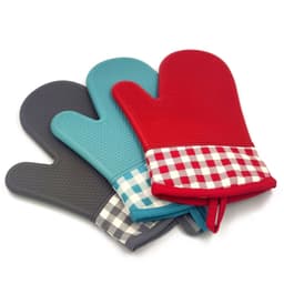 image-Cotton Silicone Professional Oven Microwave Heat Insulation Gloves