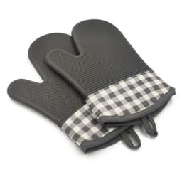 image-Cotton Silicone Professional Oven Microwave Heat Insulation Gloves
