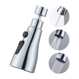 image-Universal Pressurized Faucet Sprayer Anti-splash 360 Degree Rotating Water Tap Three Stall Water Saving Faucet Nozzle Adapter