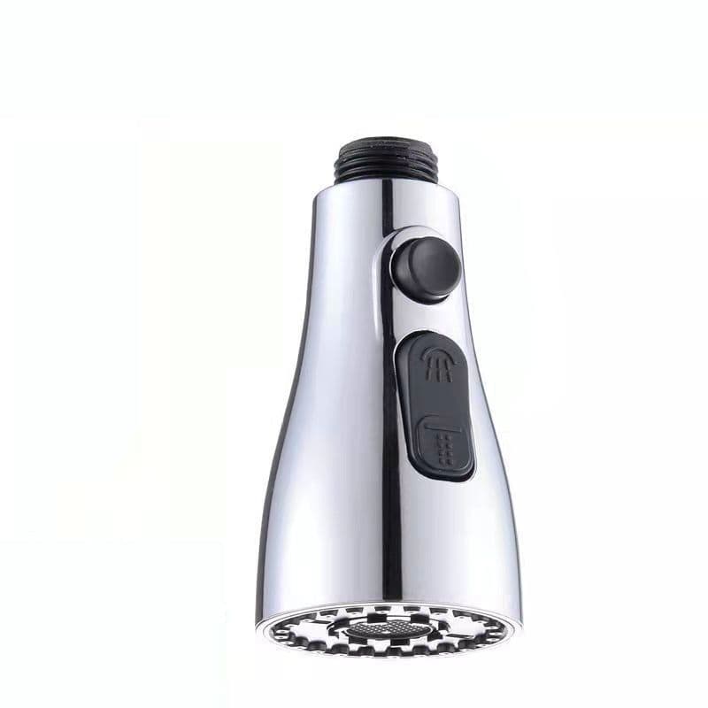 image-Universal Pressurized Faucet Sprayer Anti-splash 360 Degree Rotating Water Tap Three Stall Water Saving Faucet Nozzle Adapter