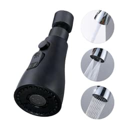 image-Universal Pressurized Faucet Sprayer Anti-splash 360 Degree Rotating Water Tap Three Stall Water Saving Faucet Nozzle Adapter
