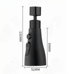 image-Universal Pressurized Faucet Sprayer Anti-splash 360 Degree Rotating Water Tap Three Stall Water Saving Faucet Nozzle Adapter
