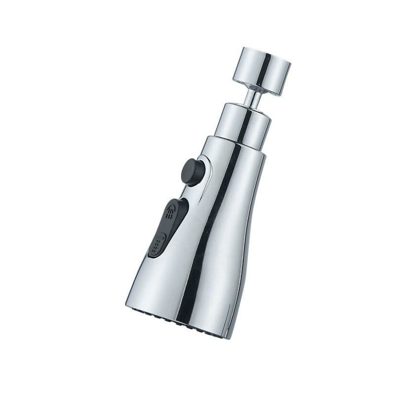image-Universal Pressurized Faucet Sprayer Anti-splash 360 Degree Rotating Water Tap Three Stall Water Saving Faucet Nozzle Adapter