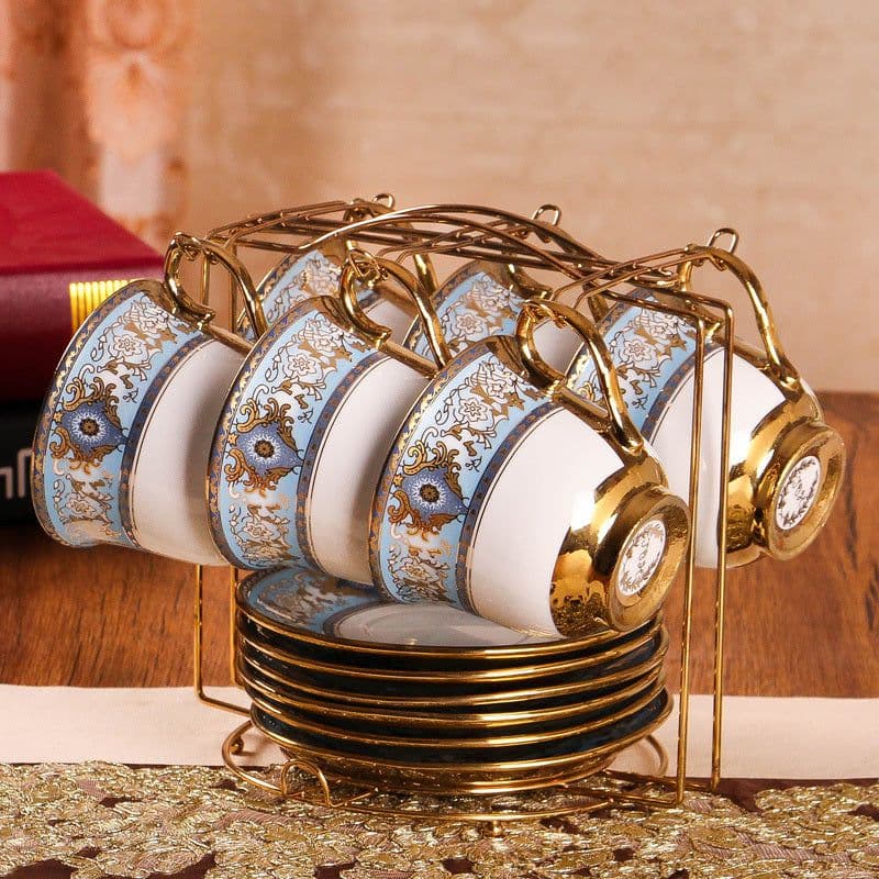 image-European-style Bone China Coffee Set British Afternoon Tea Cup Simple Household