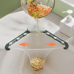 image-Triangular Cloud Sink Drain Rack Kitchen Garbage Filter Screen Dish Washing Sink Leftovers Rice Anti-blocking Kitchen Gadgets