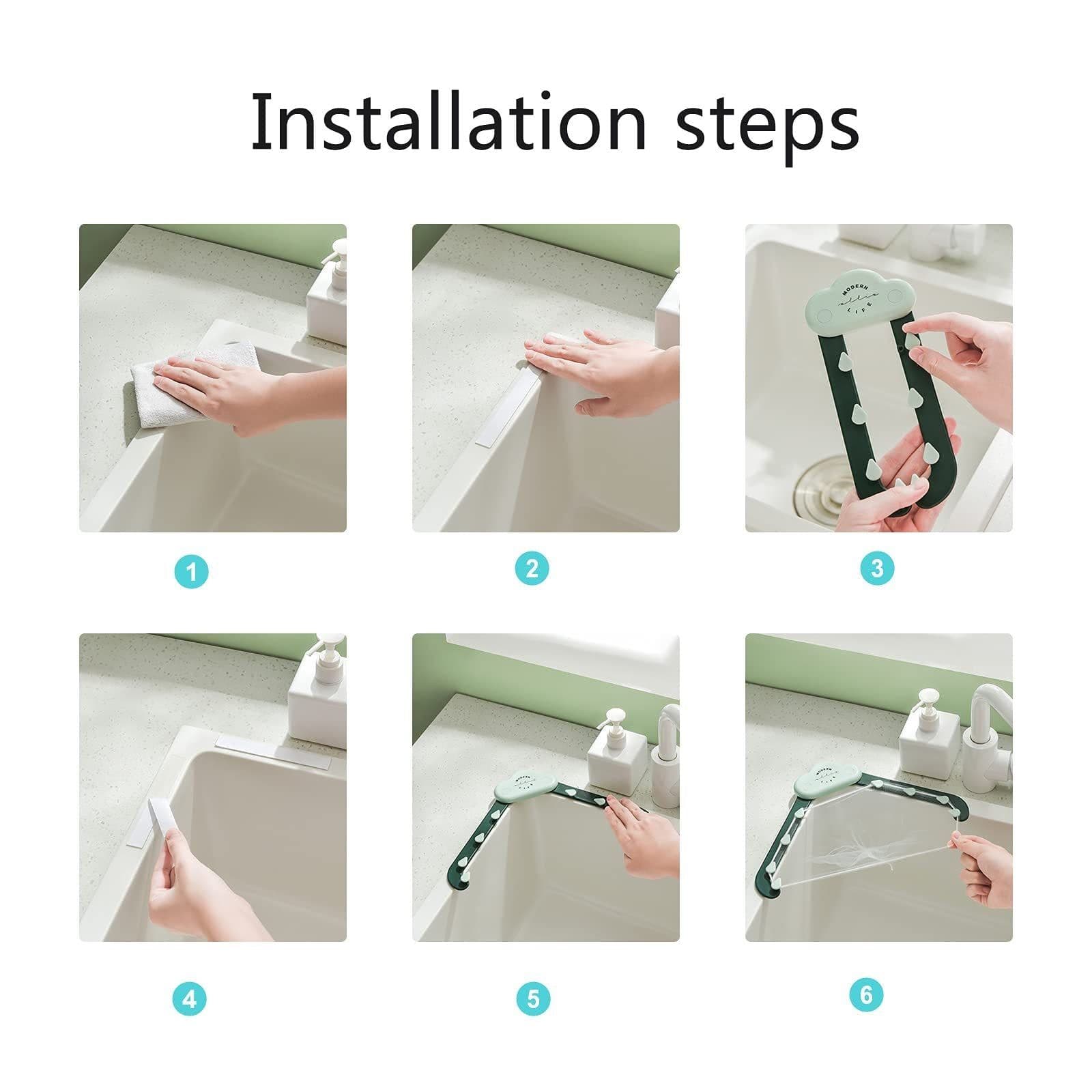 image-Triangular Cloud Sink Drain Rack Kitchen Garbage Filter Screen Dish Washing Sink Leftovers Rice Anti-blocking Kitchen Gadgets