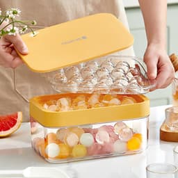 image-Ball Ice Hockey Mold Ice Cubes Household Ice Box Large Capacity