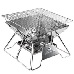image-2-3 Person Foldable Barbecue Grill Burner Camping Lamp Barbecue Tile 35cm
