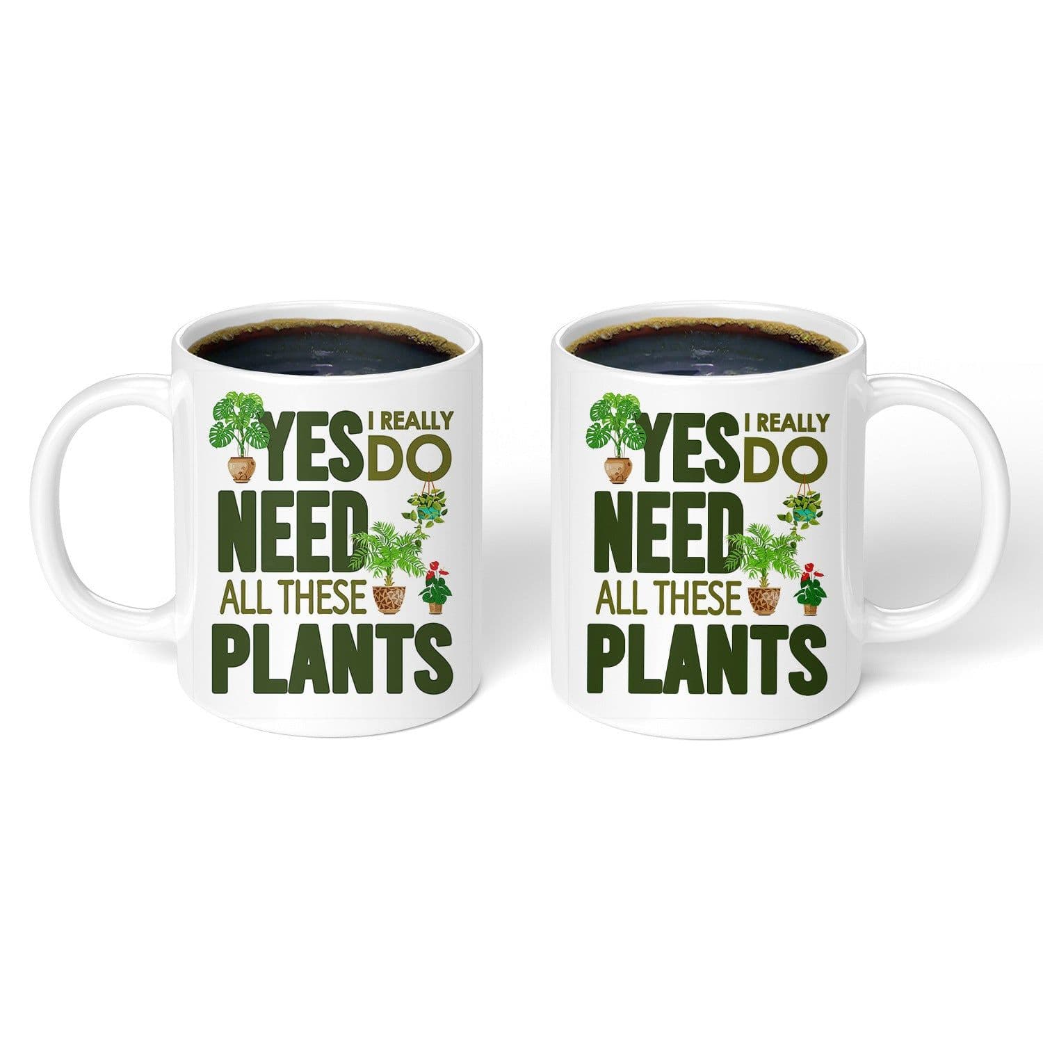 image-Botanical Ceramic Coffee White Mug