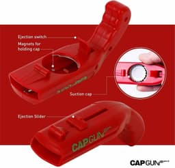 image-Cap Gun Beer Opener Drink Bottle Opener Launcher Shooter Game For Family Bar