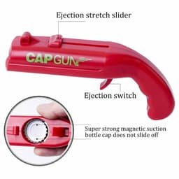 image-Cap Gun Beer Opener Drink Bottle Opener Launcher Shooter Game For Family Bar