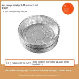 image-Non-stick Aluminum Foil Liners Air Fryer Disposable Paper Liner Oil-proof Steaming Basket Kitchen Tool BBQ Drip Pan Tray