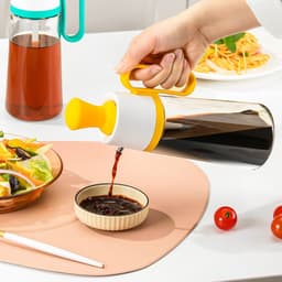 image-2 In 1 Oil Dispenser With Silicon Brush BBQ Oil Spray Glass Bottle Silicone For Barbecue Cooking Seasoning Bottle Kitchen Gadgets