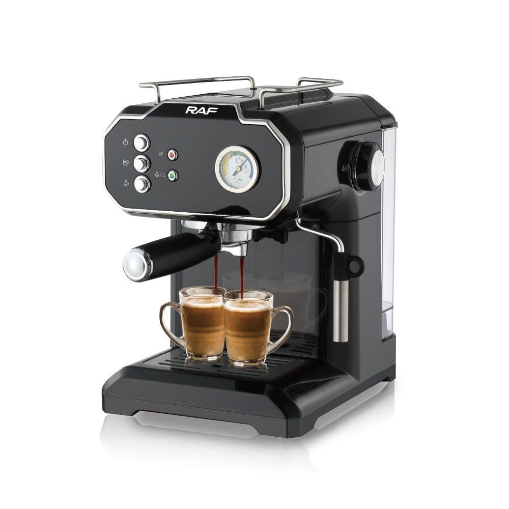 image-Household Small Semi-automatic High Pressure Steam Milk Froth Coffee Machine