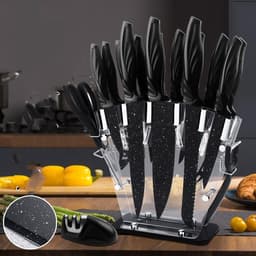 image-A Full Set Of Kitchen Knives 17 Stainless Steel Knives
