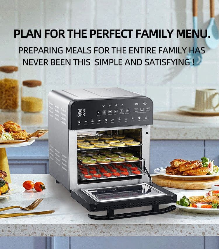 image-Stainless Steel Double Heating Air Oven