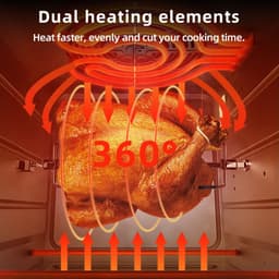 image-Stainless Steel Double Heating Air Oven
