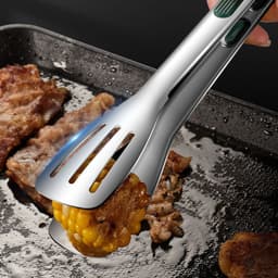 image-7 9 12inch Kitchen Tongs 304 Stainless Steel Grill Tongs For Cooking BBQ Non-Slip Salad Tongs Clips Tong Kitchen Accessories