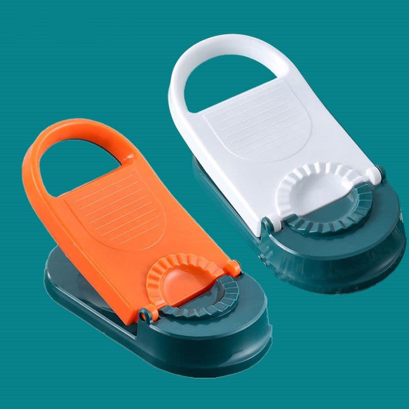 image-New 2 In 1 Kitchen Dumpling Making Tool Baking Pastry Manual Artifact For Pressing Dumpling Skin Wrapper Mould Dough Press Maker